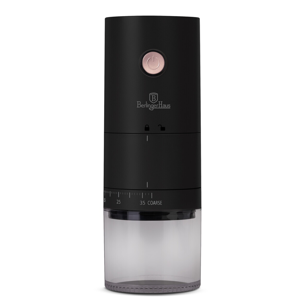 Rasnita de cafea portabila si reincarcabila Berlinger Haus, Black Rose, ceramica, negru - imagine 6